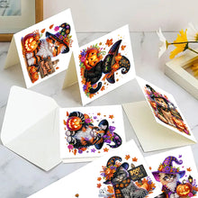 Load image into Gallery viewer, 6PCS DIY Diamond Art Greeting Cards Halloween Designs for Festival Gift (IHK063)
