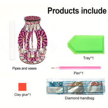 Load image into Gallery viewer, Flower Pattern Diamond Painting Flower Vase Desktop Diamond Art Kits for Home
