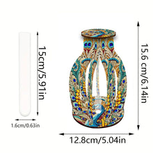Load image into Gallery viewer, Peacock Diamond Painting Flower Vase Desktop Diamond Art Kits for Home Decor

