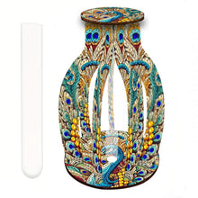 Load image into Gallery viewer, Peacock Diamond Painting Flower Vase Desktop Diamond Art Kits for Home Decor
