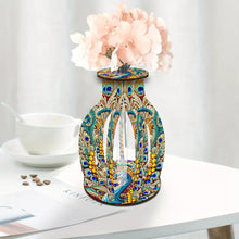Load image into Gallery viewer, Peacock Diamond Painting Flower Vase Desktop Diamond Art Kits for Home Decor
