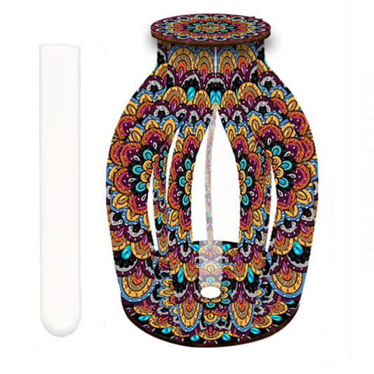 Flower Pattern Diamond Painting Flower Vase Desktop Diamond Art Kits for Home
