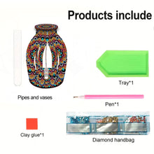 Load image into Gallery viewer, Flower Pattern Diamond Painting Flower Vase Desktop Diamond Art Kits for Home
