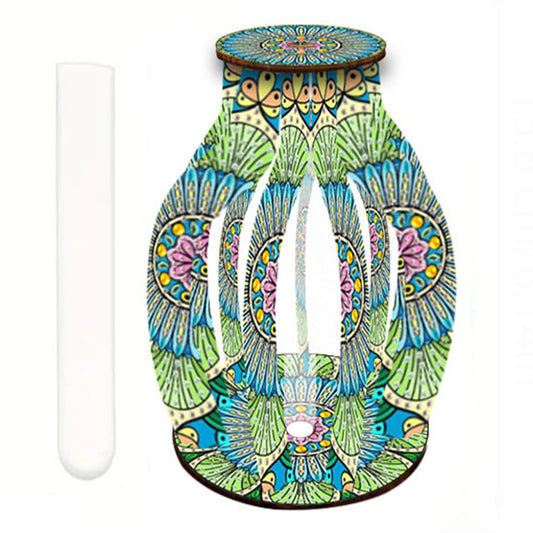 Flower Pattern Diamond Painting Flower Vase Desktop Diamond Art Kits for Home