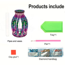 Load image into Gallery viewer, Flower Pattern Diamond Painting Flower Vase Desktop Diamond Art Kits for Home
