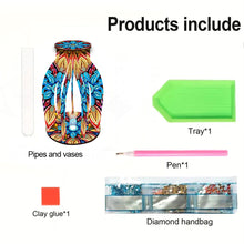 Load image into Gallery viewer, Flower Pattern Diamond Painting Flower Vase Desktop Diamond Art Kits for Home
