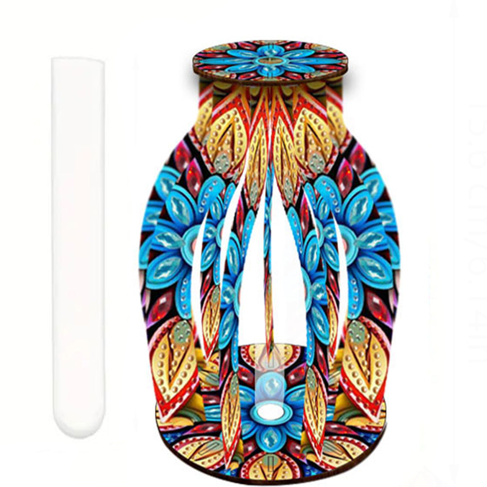 Flower Pattern Diamond Painting Flower Vase Desktop Diamond Art Kits for Home