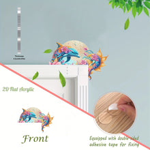 Load image into Gallery viewer, Dolphin 2D Flat Diamond Painting Door Corner Sign DIY Door Frame Decoration

