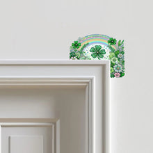 Load image into Gallery viewer, Rainbow Clover 2D Flat Diamond Painting Door Corner Sign DIY Door Frame Decor
