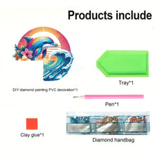Load image into Gallery viewer, Wave Dolphin 2D Flat Diamond Painting Door Corner Sign DIY Door Frame Decor
