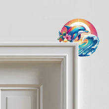 Load image into Gallery viewer, Wave Dolphin 2D Flat Diamond Painting Door Corner Sign DIY Door Frame Decor

