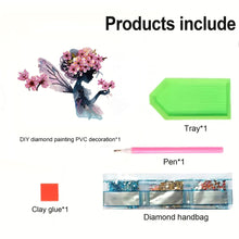 Load image into Gallery viewer, Flower Girl 2D Flat Diamond Painting Door Corner Sign DIY Door Frame Decor
