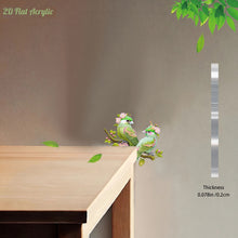 Load image into Gallery viewer, Green Bird 2D Flat Diamond Painting Door Corner Sign DIY Door Frame Decoration
