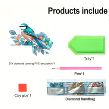 Load image into Gallery viewer, Blue Bird 2D Flat Diamond Painting Door Corner Sign DIY Door Frame Decoration

