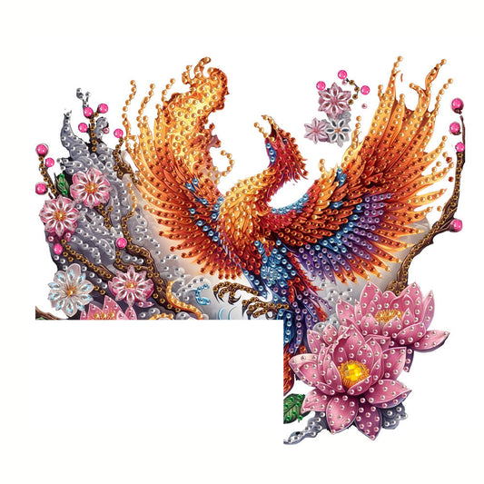 Flower Phoenix 2D Flat Diamond Painting Door Corner Sign DIY Door Frame Decor