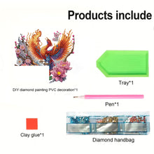 Load image into Gallery viewer, Flower Phoenix 2D Flat Diamond Painting Door Corner Sign DIY Door Frame Decor
