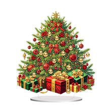 Load image into Gallery viewer, Acrylic 2D Flat Print Xmas Tree DIY Table Top Diamond Painting Ornament Kits
