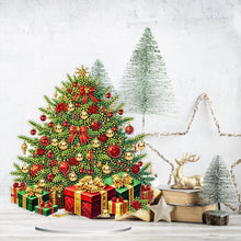 Load image into Gallery viewer, Acrylic 2D Flat Print Xmas Tree DIY Table Top Diamond Painting Ornament Kits
