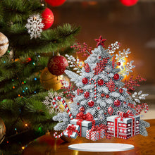 Load image into Gallery viewer, 2D Flat Print Snow Xmas Tree DIY Table Top Diamond Painting Ornament Kits
