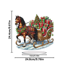 Load image into Gallery viewer, 2D Flat Print Xmas Gift Carriage DIY Table Top Diamond Painting Ornament Kits
