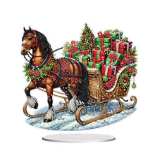 Load image into Gallery viewer, 2D Flat Print Xmas Gift Carriage DIY Table Top Diamond Painting Ornament Kits
