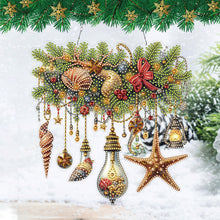 Load image into Gallery viewer, Xmas Ornaments 2D Flat DIY Diamond Art Pendant DIY Home Decor Hanging Charm
