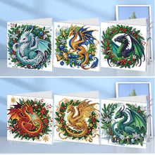 Load image into Gallery viewer, 6PCS DIY Diamond Art Greeting Cards Xmas Designs for Celebrations Gift (h035)
