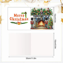 Load image into Gallery viewer, 6PCS DIY Diamond Art Greeting Cards Xmas Designs for Celebrations Gift (h036)
