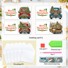 Load image into Gallery viewer, 6PCS DIY Diamond Art Greeting Cards Xmas Designs for Celebrations Gift (h037)
