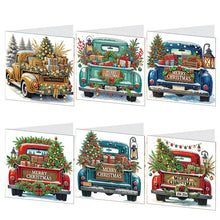 Load image into Gallery viewer, 6PCS DIY Diamond Art Greeting Cards Xmas Designs for Celebrations Gift (h037)
