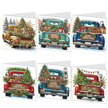 Load image into Gallery viewer, 6PCS DIY Diamond Art Greeting Cards Xmas Designs for Celebrations Gift (h037)
