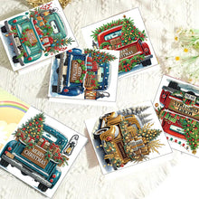Load image into Gallery viewer, 6PCS DIY Diamond Art Greeting Cards Xmas Designs for Celebrations Gift (h037)
