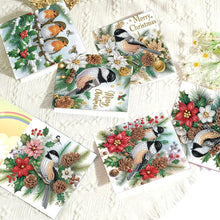 Load image into Gallery viewer, 6PCS DIY Diamond Art Greeting Cards Xmas Designs for Celebrations Gift (h040)
