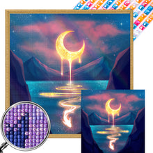 Load image into Gallery viewer, AB Diamond Painting - Full Round - Crescent Moon By The River (40*40CM)
