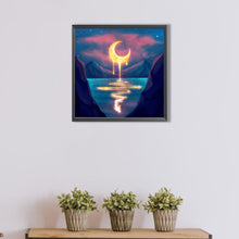 Load image into Gallery viewer, AB Diamond Painting - Full Round - Crescent Moon By The River (40*40CM)
