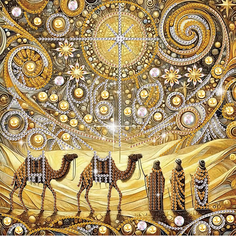 Diamond Painting - Partial Special Shaped - Pilgrimage Road (30*30CM)