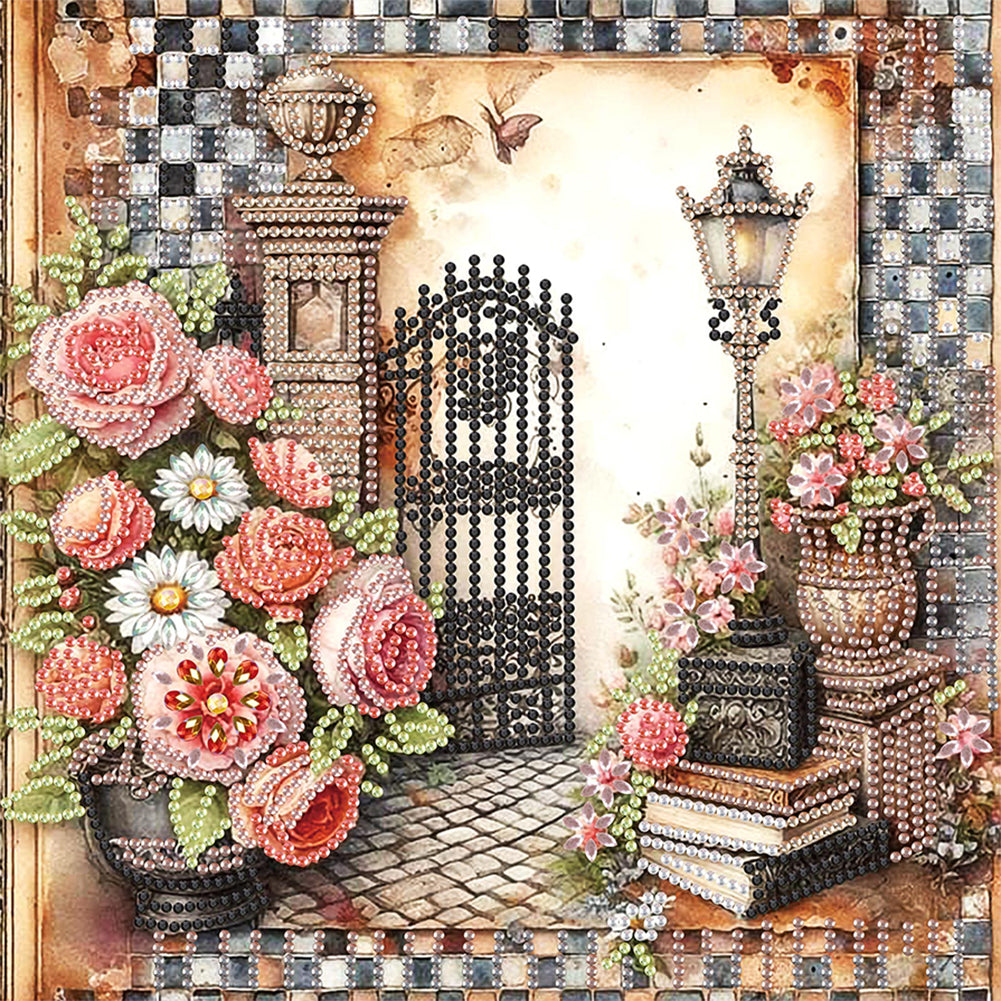 Diamond Painting - Partial Special Shaped - European Atmosphere Bouquet (30*30CM)