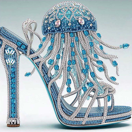 Diamond Painting - Partial Special Shaped - High Heel Jellyfish (30*30CM)