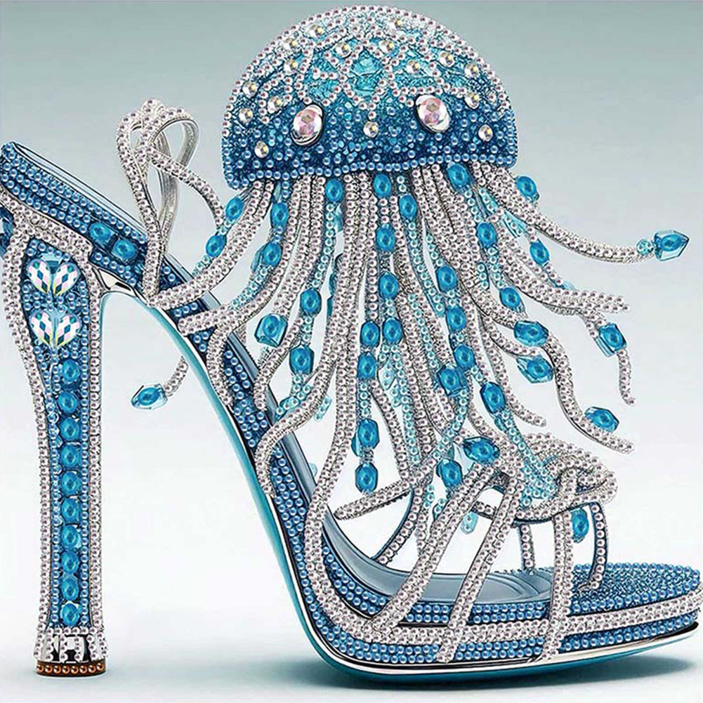 Diamond Painting - Partial Special Shaped - High Heel Jellyfish (30*30CM)