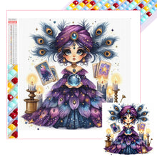 Load image into Gallery viewer, Diamond Painting - Full Square - Fortune-Telling Girl (30*30CM)
