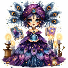 Load image into Gallery viewer, Diamond Painting - Full Square - Fortune-Telling Girl (30*30CM)
