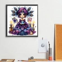 Load image into Gallery viewer, Diamond Painting - Full Square - Fortune-Telling Girl (30*30CM)
