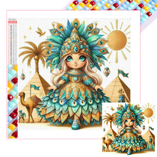 Load image into Gallery viewer, Diamond Painting - Full Square - Peacock Girl (30*30CM)
