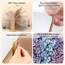 Load image into Gallery viewer, DIY Flower Diamond Painting Kit Rotatable Mirror w Diamond Painting Jewelry Box
