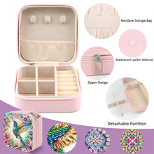 Load image into Gallery viewer, DIY Hummingbird Diamond Painting Kit Rotatable Mirror w Diamond Art Jewelry Box
