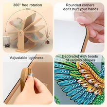 Load image into Gallery viewer, DIY Hummingbird Diamond Painting Kit Rotatable Mirror w Diamond Art Jewelry Box
