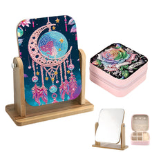 Load image into Gallery viewer, DIY Dream Catcher Diamond Painting Kit Rotatable Mirror Diamond Art Jewelry Box
