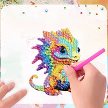 Load image into Gallery viewer, 6Pcs Acrylic 2D Flat Pterosaurs Diamond Painting Fridge Magnet for Whiteboard
