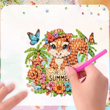Load image into Gallery viewer, 6Pcs Acrylic 2D Flat Summer Animals Diamond Painting Fridge Magnet for Fridge
