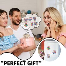 Load image into Gallery viewer, 6Pcs Acrylic 2D Flat Owls Diamond Painting Fridge Magnet for Fridge Whiteboard
